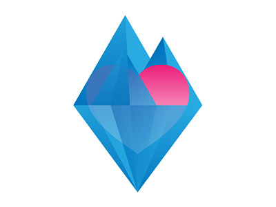 Logo Break The Ice blue break the ice dating heart ice iceberg logo tbnt