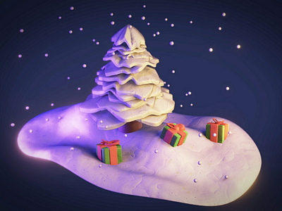 Christmas tree in blender