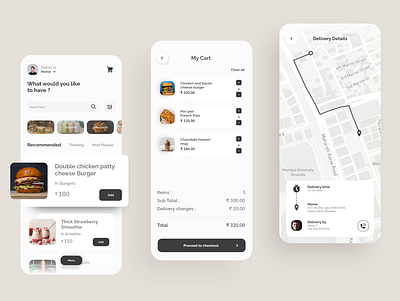 food delivery adobe xd app application design cafe design fastfood figmadesign food delivery app interface mobile ui restaurant ui ui design uiux