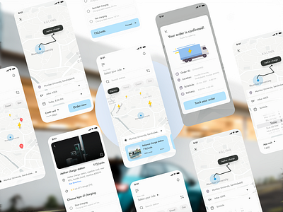 Fuel Delivery App for EVs app application design design figmadesign interface mobile ui ui designer uiinspirations uiux user interface