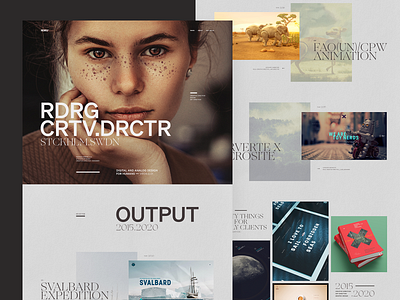 My Portfolio Website | VRSN 0.01 clean design portfolio typography ui webdesign website