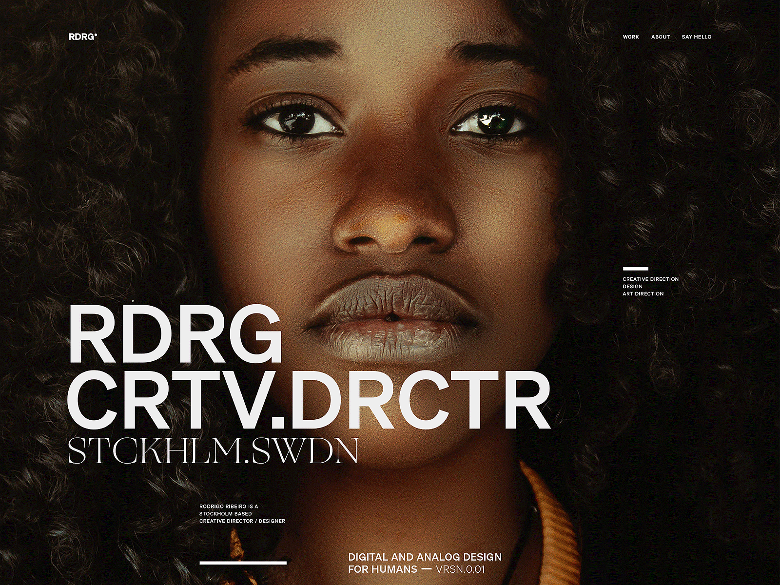 My Portfolio Website | VRSN 0.01.b clean design portfolio typography ui webdesign website