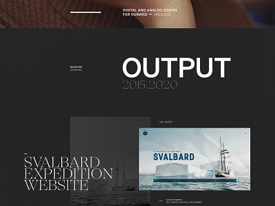 My Portfolio Website | VRSN 0.01.dark [detail] clean design portfolio typography ui webdesign