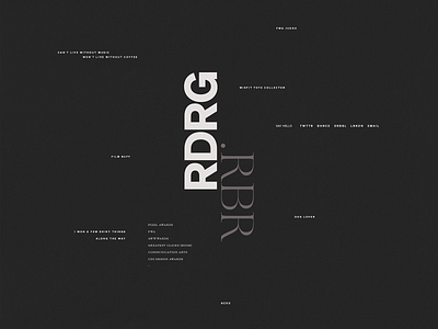 My Portfolio Website | VRSN 0.01.dark [detail] clean design portfolio typography ui webdesign website