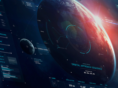 HUD | Deep-Space Probe concept design inteface typography visual design