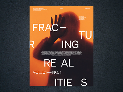 Fracturing Realities design graphicdesign poster print typography