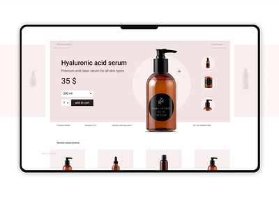 beauty store - web design concept