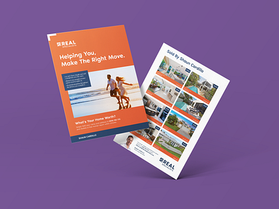 Real Specialists Leaflet a4 leaflet realestate