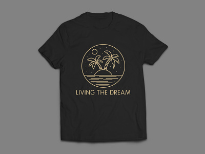 Beach style t-shirt design - 13/9/2021 affinity designer illustration