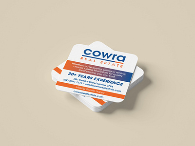 Cowra real estate coaster - 13/09/2021 adobe illustrator coaster