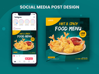 Food Products | Social Media Instagram Post Design