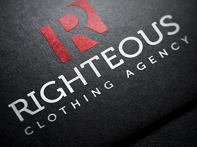 Righteous Clothing Agency: Logo branding business card jonathan brim letterhead righteous clothing logo stationary