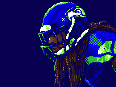 Sherman Pixel football pixel