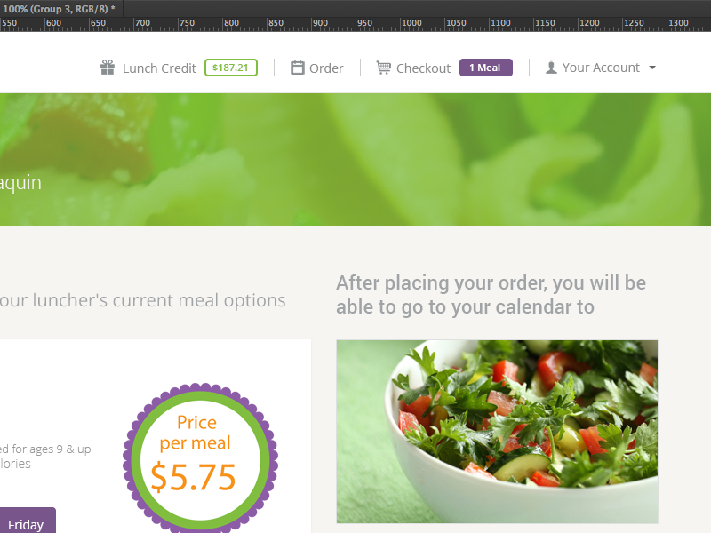Intelligent meal menu uiux bootstrap 3 flat top bar menu ghost buttons
