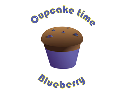 Cupcake blueberry