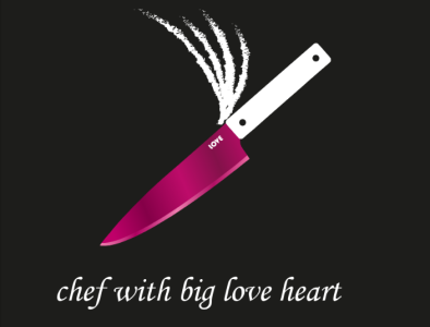 Chef branding flat illustrator knife logo minimal typography ui ux vector web