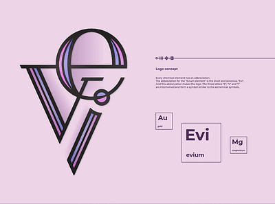 Logo EVIUM branding design illustration logo vector