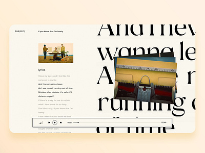 lyric site | concept app clean concept interface interfaces modan music music app simple