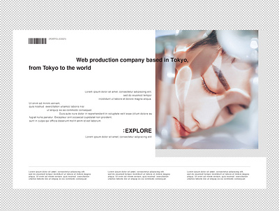 port folio | concept clean concept design folio helvetica interface japan lady layout photography portfolio typography