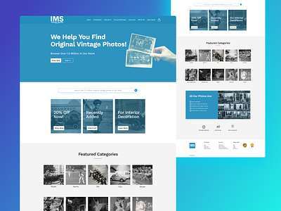 IMS Website Redesign brand design icon illustration typography web design webdesign