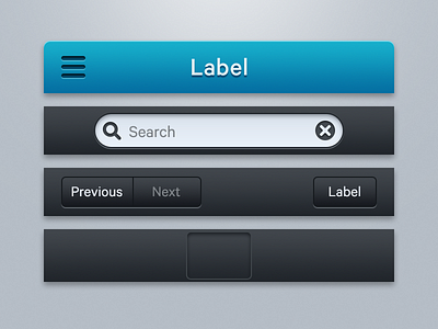 Basic iOS 6 elements #01 bar buttons elements ios navigation search tab