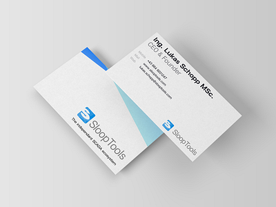 business card slooptools business card corporate design