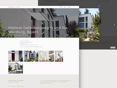 Architectural office website architect cera minimal typeface ui website