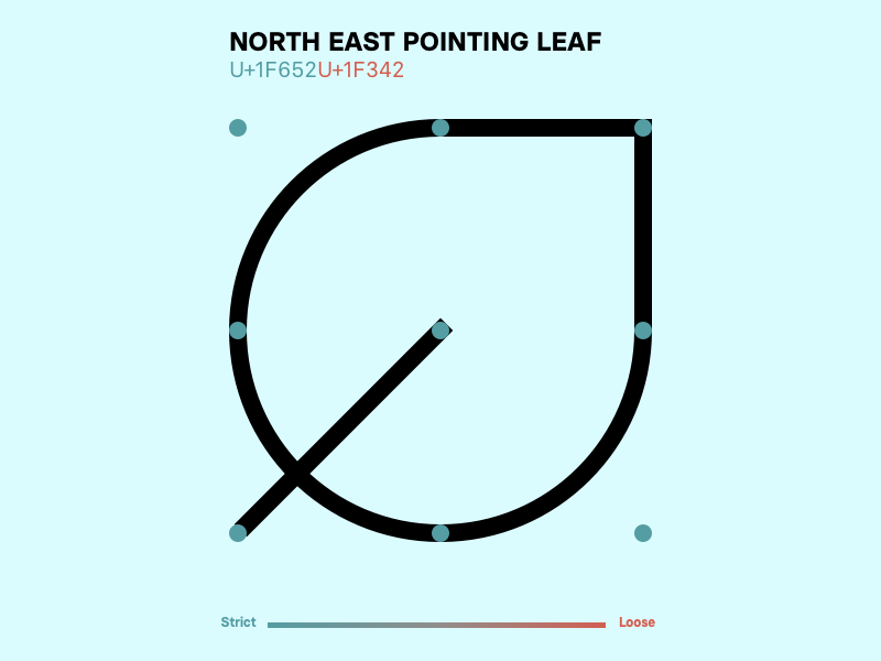 Leaf grid system design minimal strict icons