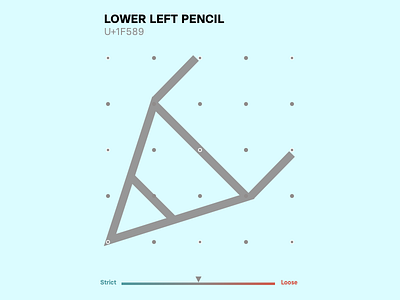 Pencil grid icons minimal system design