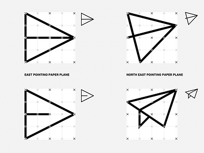 Paper Plane grid icon icons minimal grid paper plane paper planes readability system design