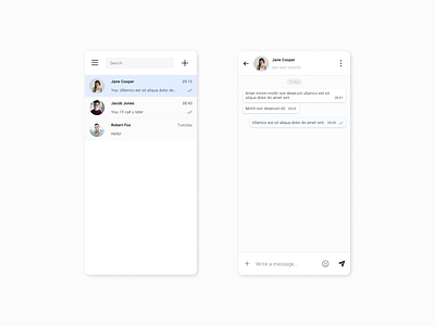 Daily UI 013 - Direct Message