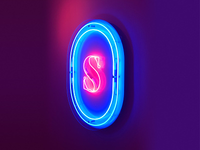 Neon agency coworking space design logo neon neon sign sign