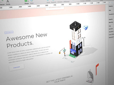Awesome New Things freebie icons launch market me new platform product template ui uikit ux