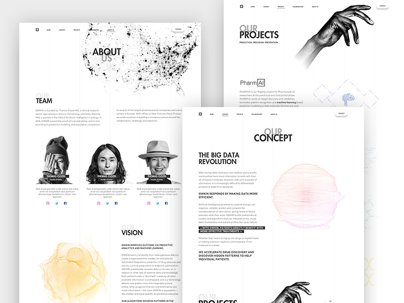 Pages by Barthelemy Chalvet for Bruno. on Dribbble