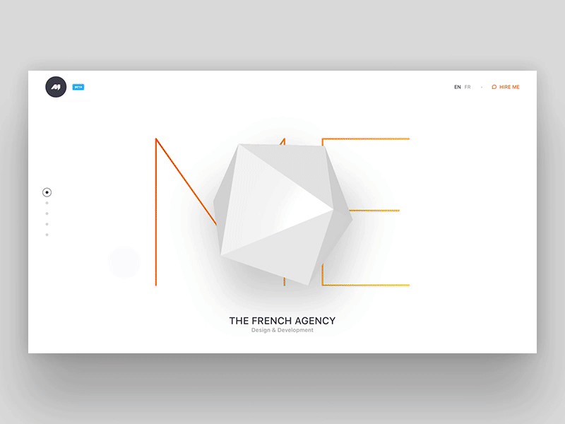 New Website 3d agence agency animations france launch me new opengl ui ux website