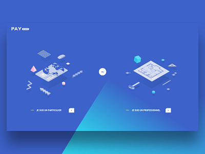 Pay By Drapo agency blue clean gradient illustration me new pay ui ux webdesign