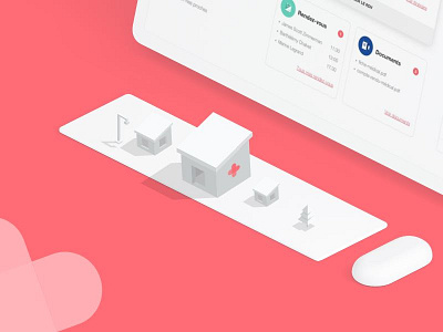 Coming Soon agency announcement design illustration isometric me pink soon ui ux
