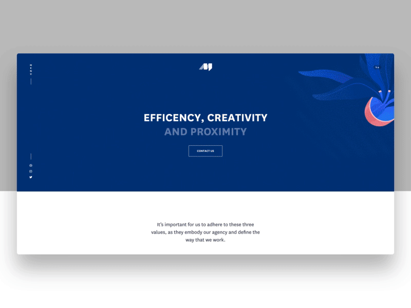 Services Page agence colors me new rebranding team ui ux