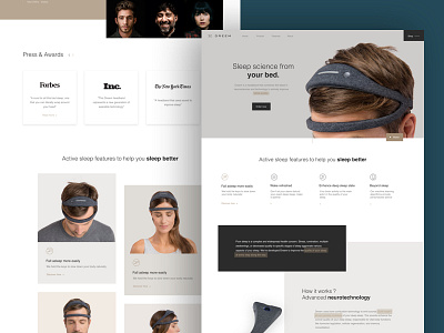 Dreem agency band black case clean dreem grid new study ui ux