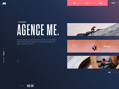 Agenceme Redesign agence case colors me mobile new rebranding study team ui ux