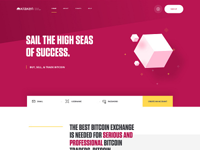 Kraken Home agency bitcoin exchange home kraken landing me sail ui ux website