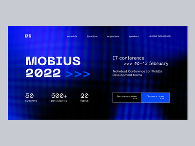IT conference concept design it it conference landingpage ui uiux web design