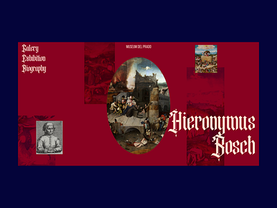 Hieronymus Bosch Exhibition design exhibition museum museumwebsite ui uiux web design