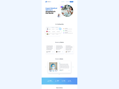 Landing Page - OurExpertDoc 3d app branding design graphic design icon illustration logo ui vector