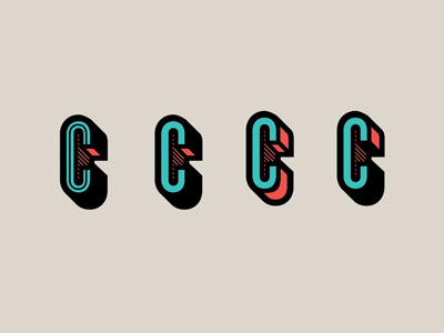 Condensed C condensed the letter c type typography