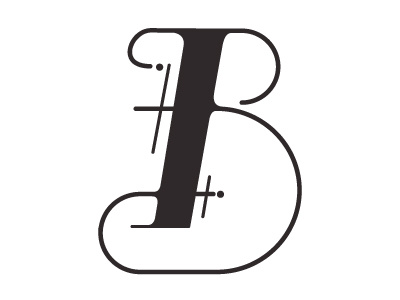 B b letter type typography