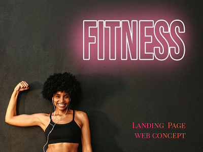Landing Page design concept design fitness gym landing ui ux web website design