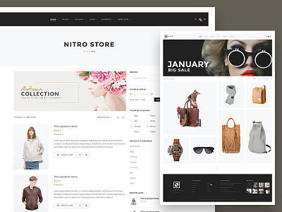 Category page in eCommerce website category layout design ecommerce ecommerce design navigation psd ux web web design