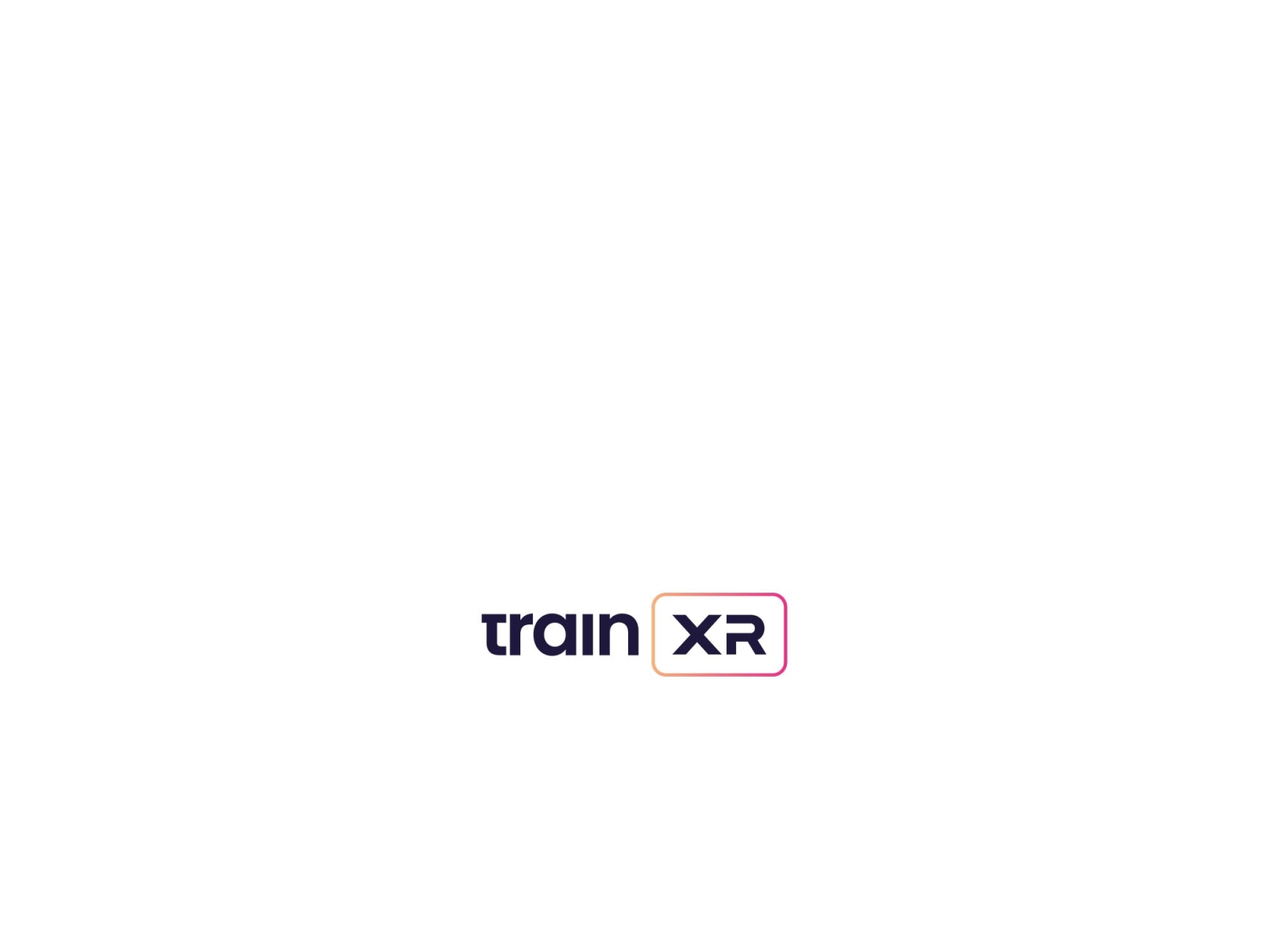 Tech Logo for TrainXR branding design illustration logo vector