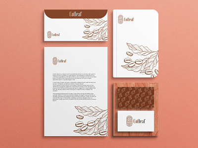 COFLEAF BLENDED COFFEE LOGO & BRAND DESIGN PROJECT branding design illustration instagram post logo ui vector